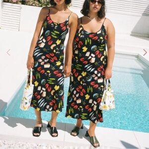 Sofia Slip Dress LISA SAYS GAH - Tapas Black